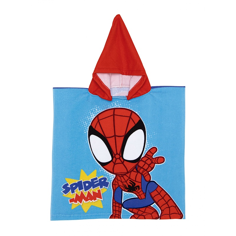 Spidey Poncho de Microfibra con Capucha 50cm - Imagen 1