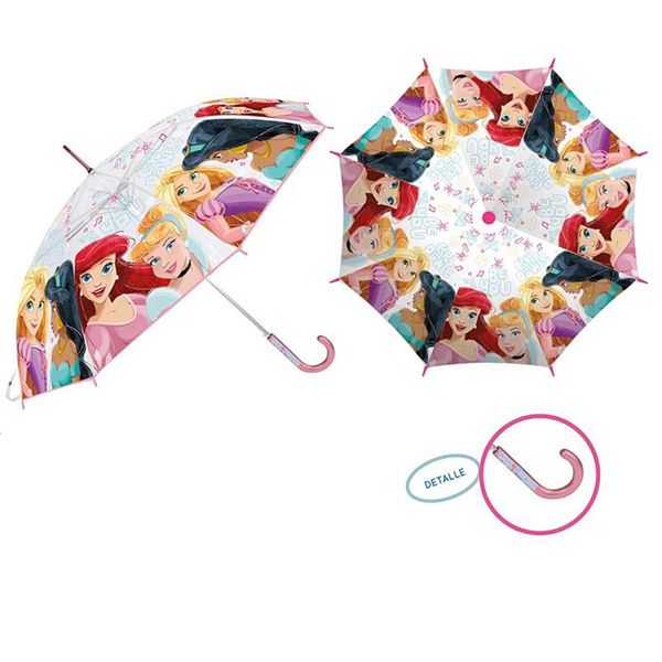 fácil de lastimarse desconocido Allí Disney Paraguas Princesas Transparente 46cm | JOGUIBA