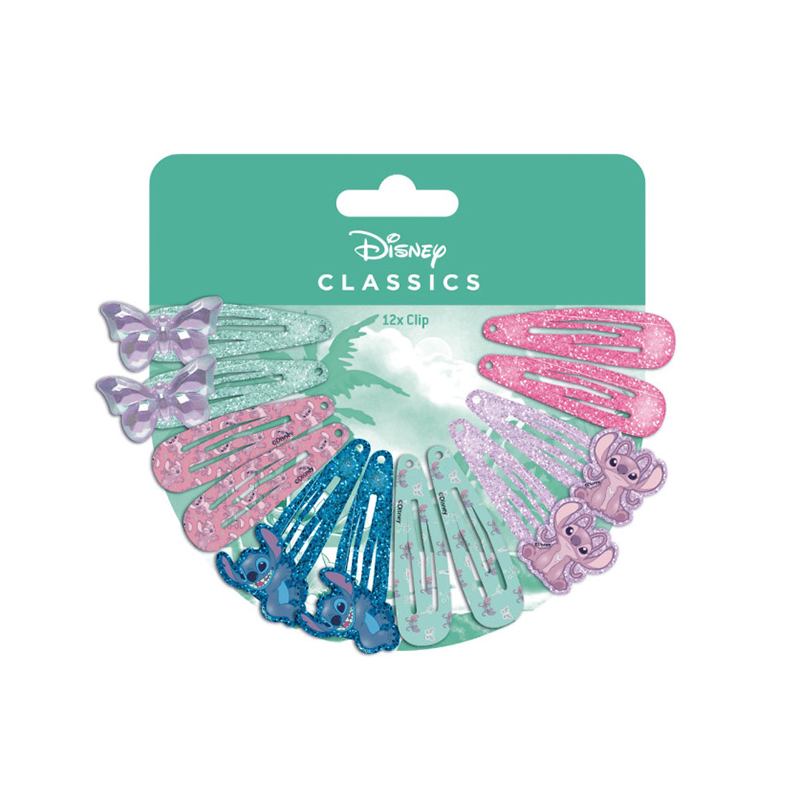 Stitch Set 12 Clips para el Cabello