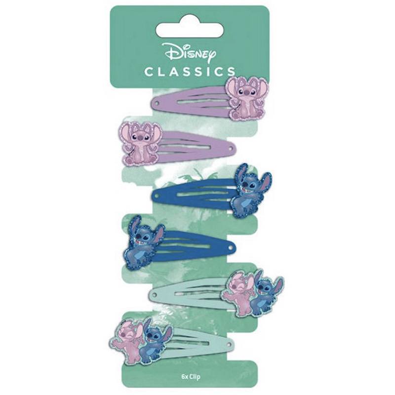 Stitch 6 Clips para el Cabello