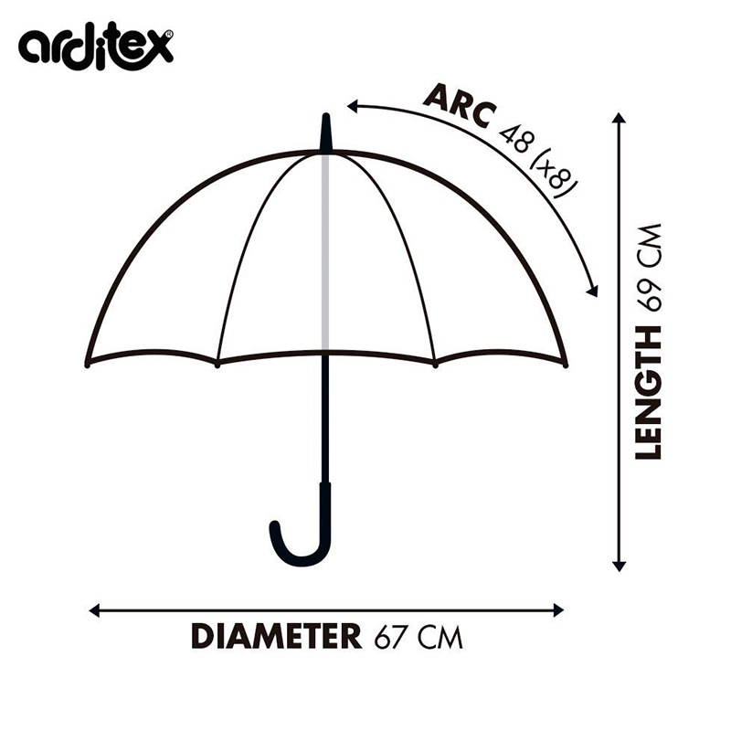 Stitch paraguas transparente Angel 67cm - Imagen 1