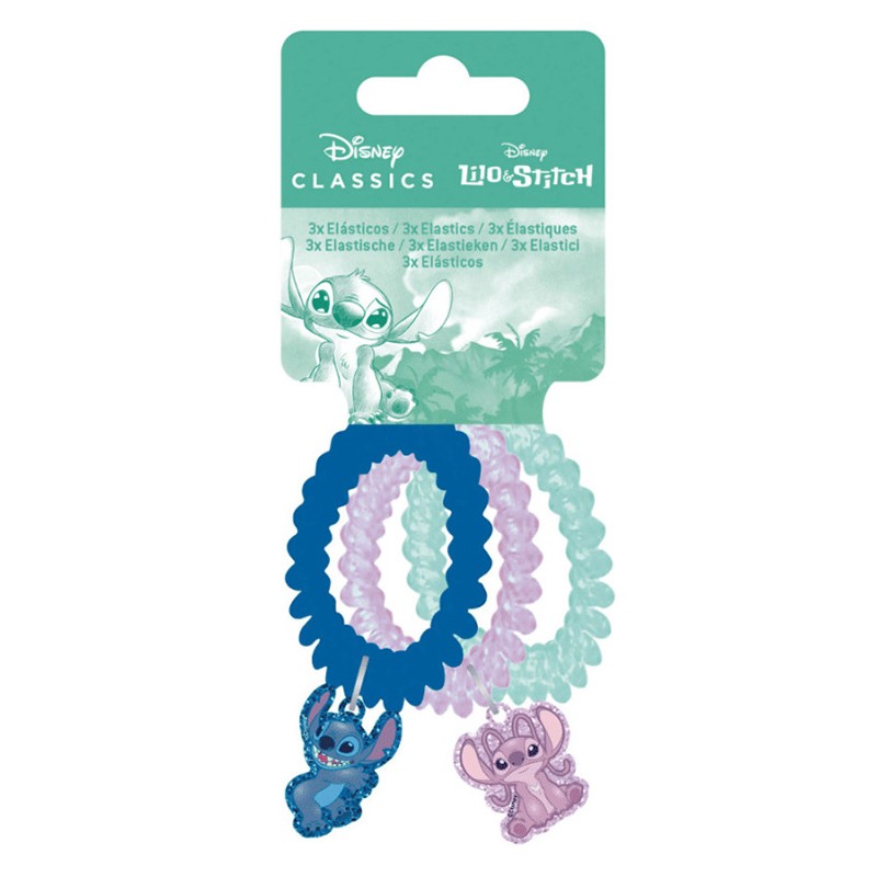Stitch Set 3 Gomas para el Cabello