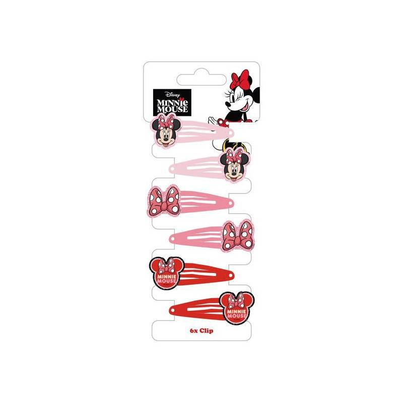 Minnie Set 6 Clips para el Cabello
