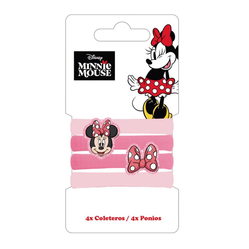 Minnie Set 4 Gomas para el Cabello