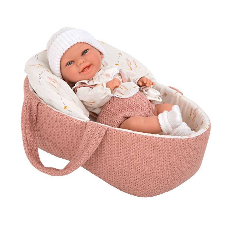 Boneca Arias Elegance Babyto com Cesto 33 cm