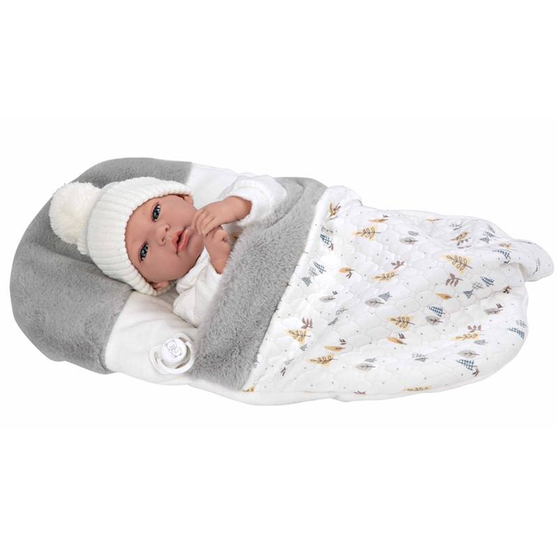 Nina Andie Gris amb Saquet 40cm