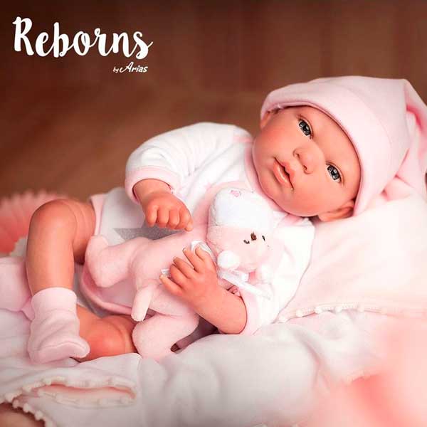 Comprar Bebé Reborn Aina 45 cm com manta e peluche de Arias