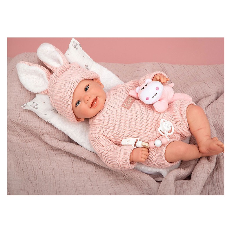 Boneca Reborn Lucia com Almofada 45cm