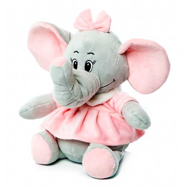Peluche Baby Elefanta Rosa 23 cm - Imagen 1