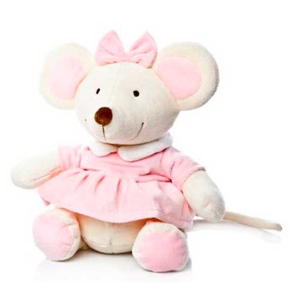 Brinquedo de Peluche Bebê Rosa 20cm - Imagem 1