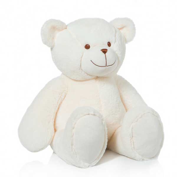 Brinquedo de Peluche Infantil Urso Olly Creme 45cm - Imagem 1