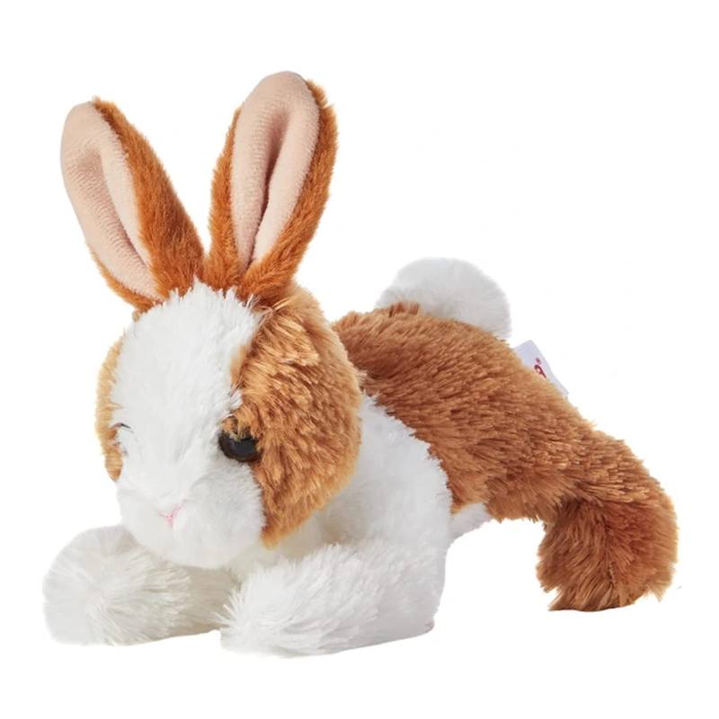 Pelúcia Coelhinho Mini Flopsies Castanho e Branco 20cm