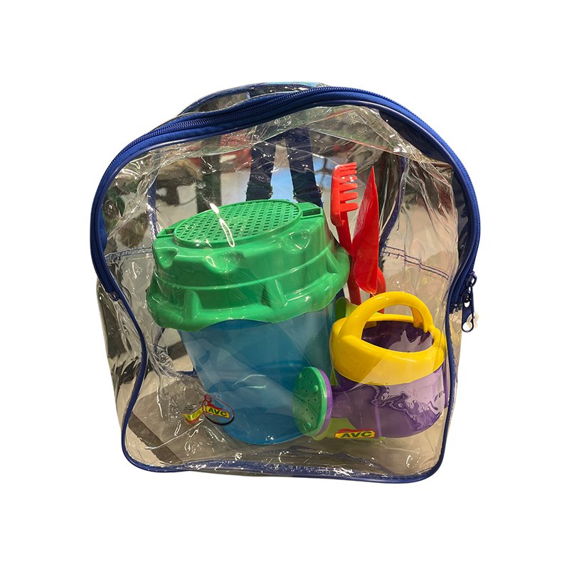 Mochila Transparente con Conjunto de Playa