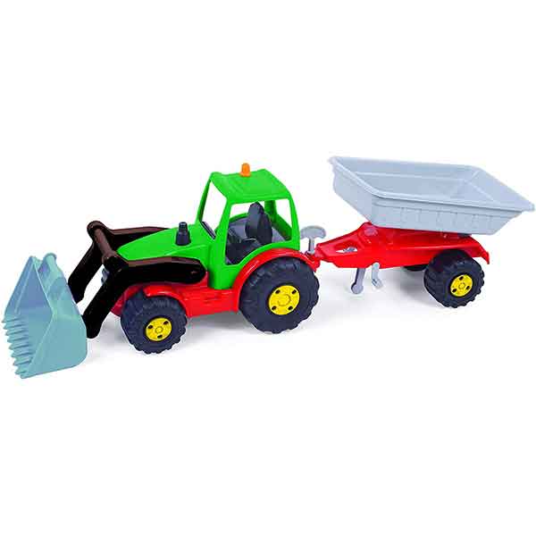 Tractor con Pala y Remolque - Imagen 1