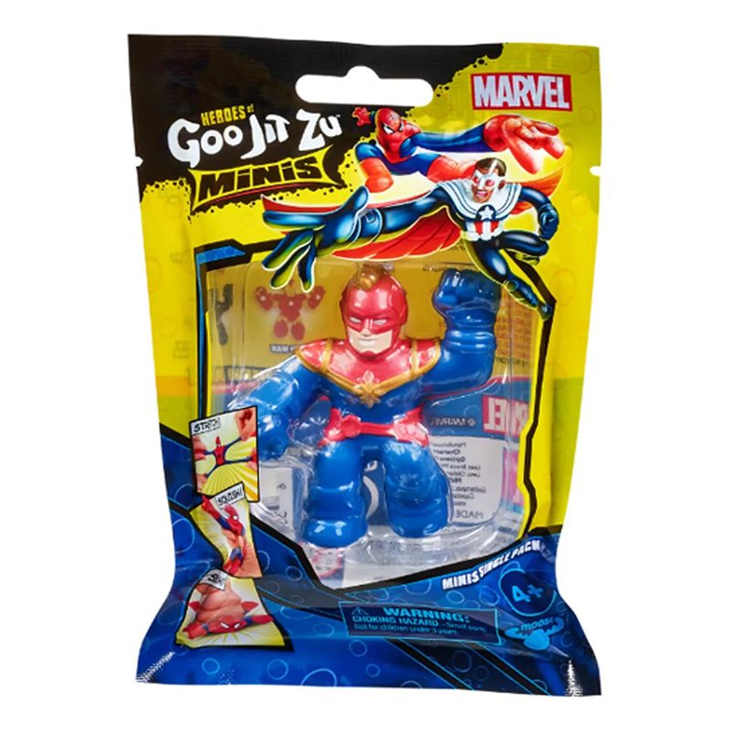 Goo Jit Zu Mini Marvel Capitan Marvel - Imagem 