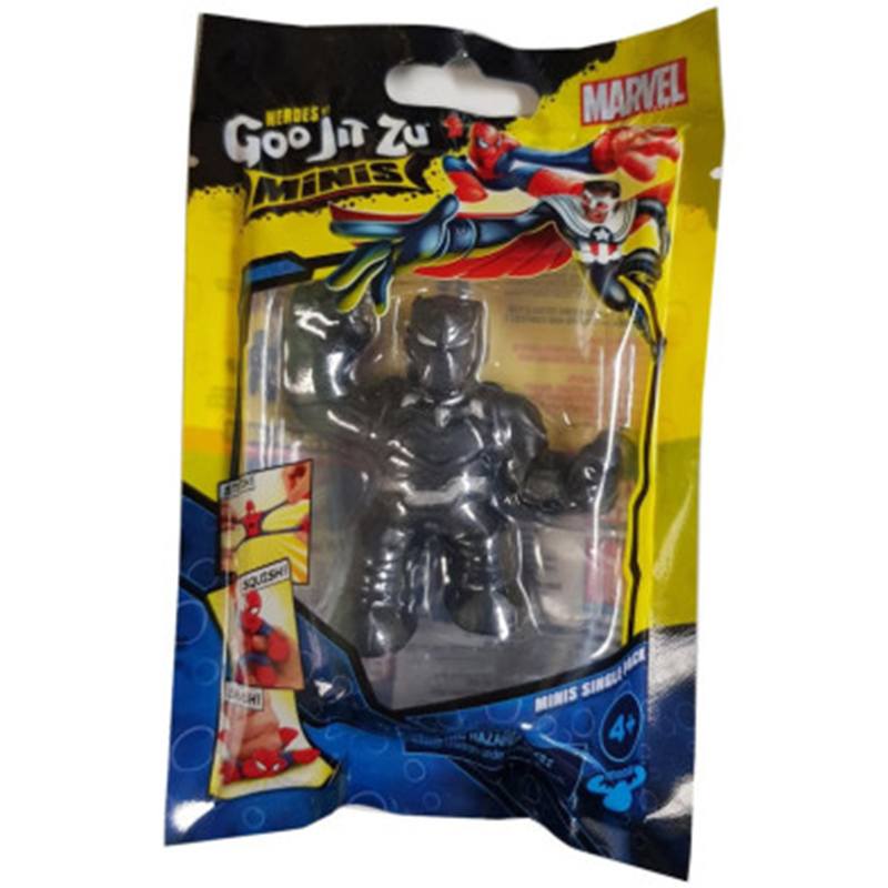 Goo Jit Zu Mini Figura Marvel Black Panther - Imagem 1