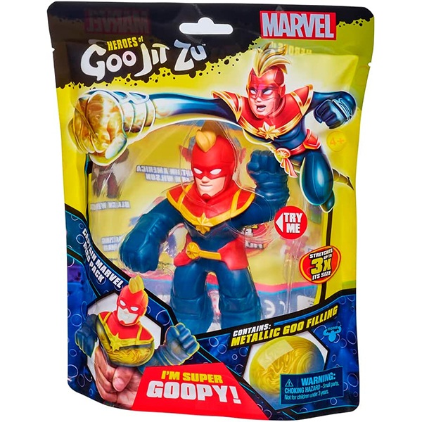 Goo Jit Zu Figura Captain Marvel - Imagen 1