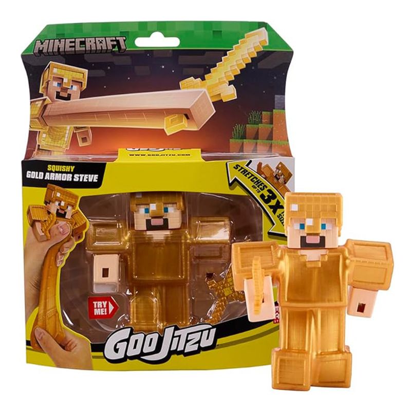 Goo Jit Zu Figura Minecraft Gold Armor Steve