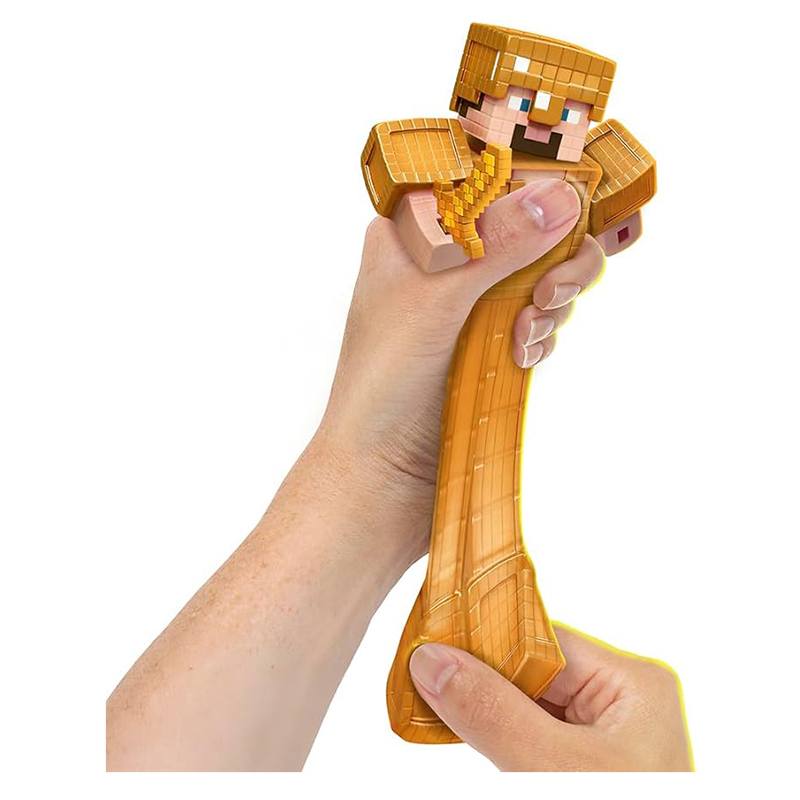 Goo Jit Zu Figura Minecraft Gold Armor Steve - Imagen 2
