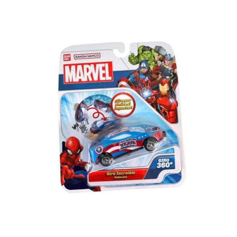 Marvel Coche Flip Cars Giro Increíble Capitán América