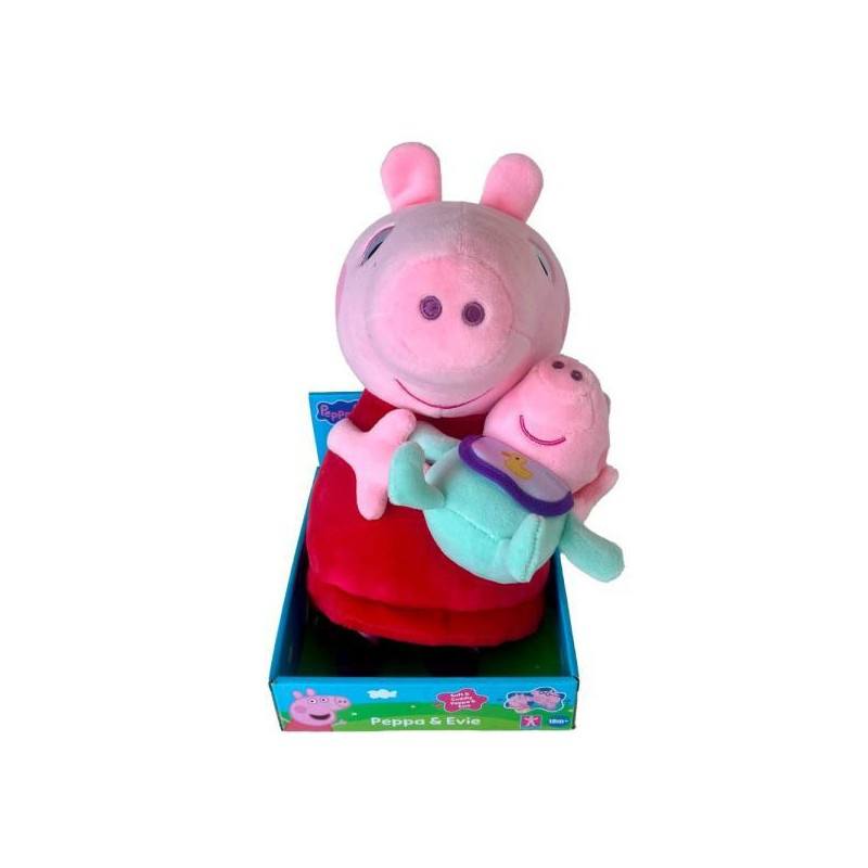Peppa Pig Peluche con Bebé Evie 25cm - Imagen 2