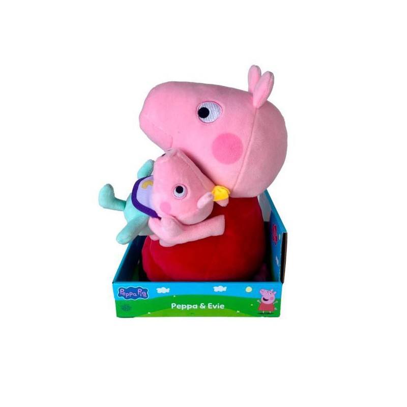 Peppa Pig Peluche con Bebé Evie 25cm - Imagen 3