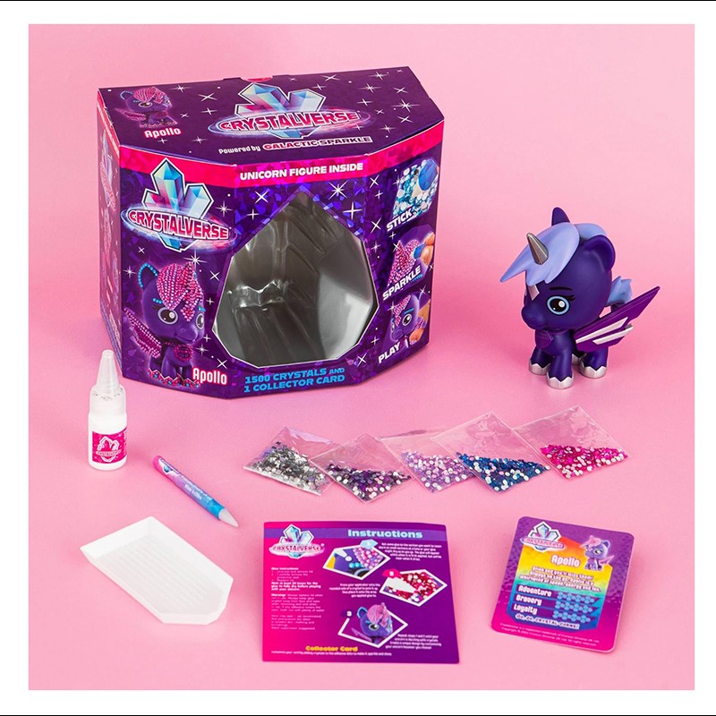 Crystalverse Figura Unicornio Apollo - Imagen 1