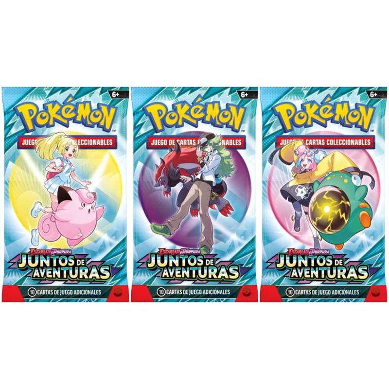 Pokémon - Sobre 10 Cartas Escarlata y Púrpura - Juntos de Aventuras