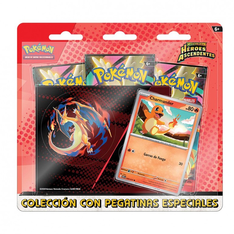 Pokémon Blister con Pegatinas Héroes Ascendentes - Imagen 1