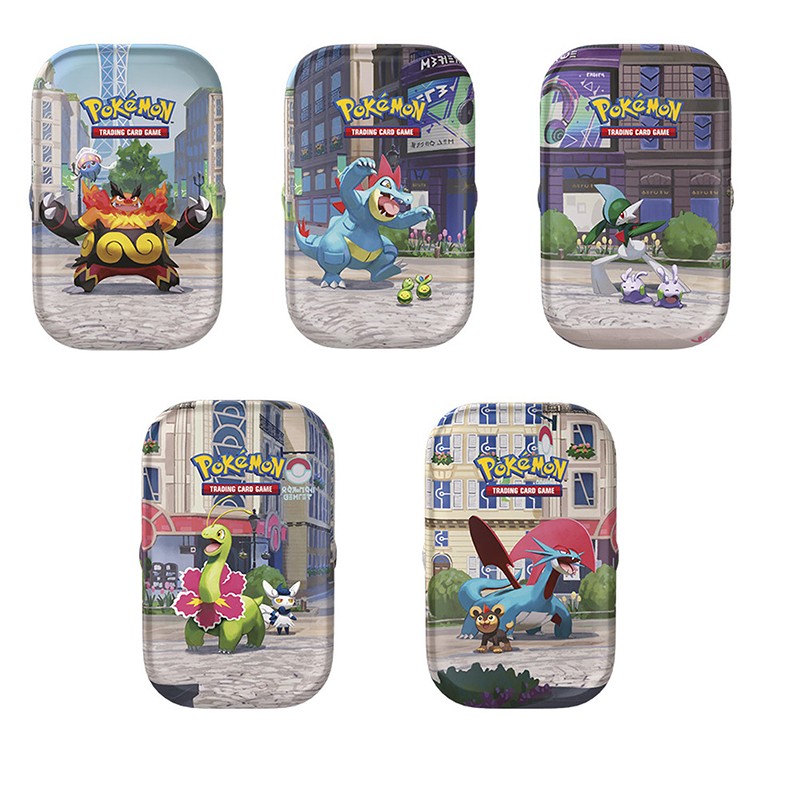 Pokémon Sobres Mini Tin Caixa metàl·lica Cartes Col·leccionables