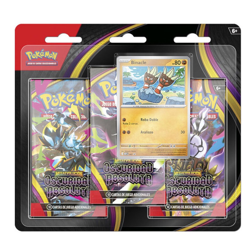 Pokémon TCG Megaevolución Oscuridad Absoluta Pack 3 Sobres - Imagen 2