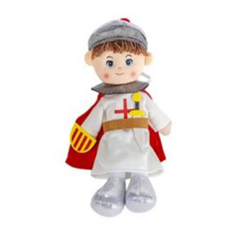 Peluix Ninot de Drap Cavaller amb Escut 30cm