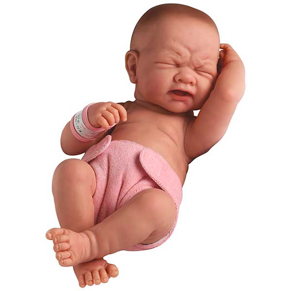 Muñeca Newborn con Pañal Rosa 36cm - Imagen 1