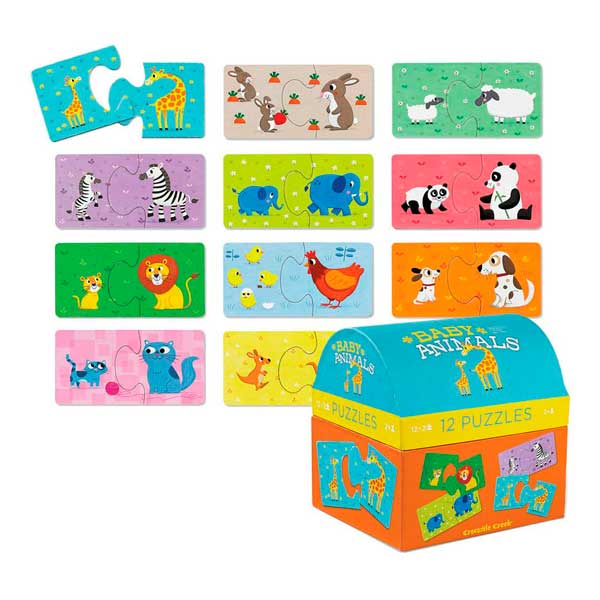 Caja Puzzle 12x2 Baby Animales - Imagen 1