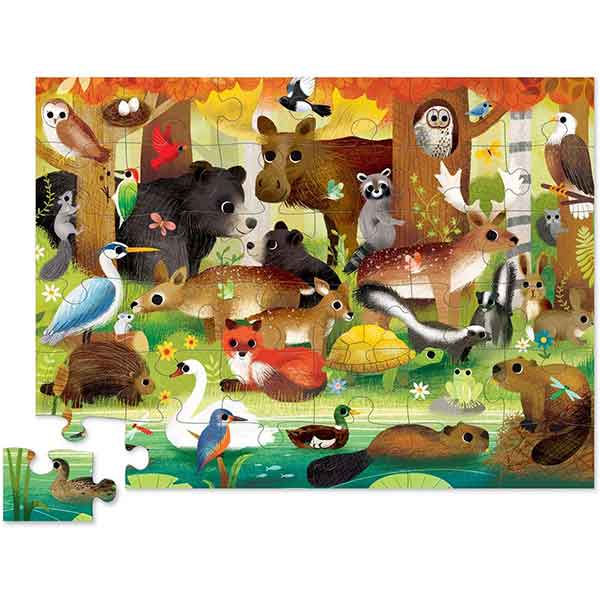 Puzzle 36p Animales del Bosque Crocodile Creek - Imagen 1