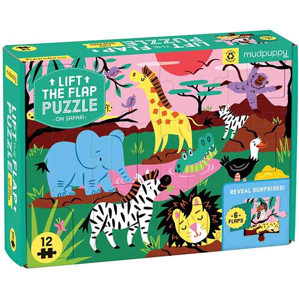 Puzzle 12p Safari amb Solapes - Imatge 1