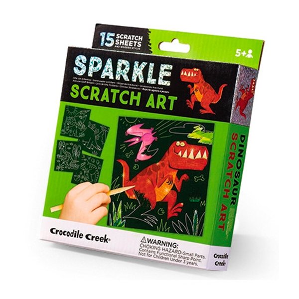 Sparkle Scratch Art Dinos - Imagem 1