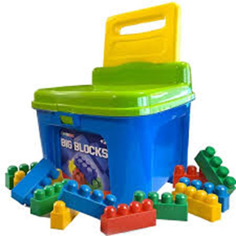 Silla Infantil con Bloques de Construcción - Imagen 1