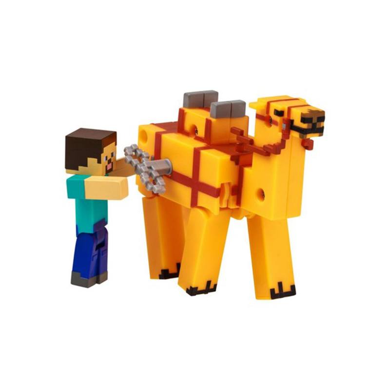 Minecraft Figura Steve y Camello con Movimiento - Imagen 1