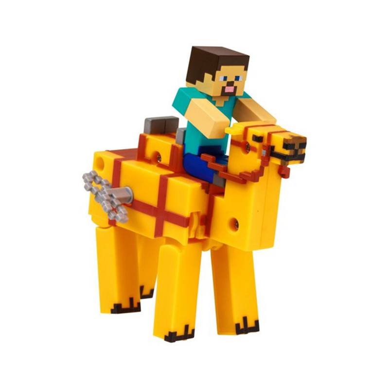 Minecraft Figura Steve y Camello con Movimiento - Imagen 2