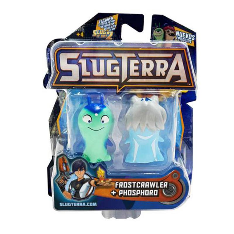 Slugterra Pack 2 Figuras Frostcrawler y Phosphoro JOGUIBA