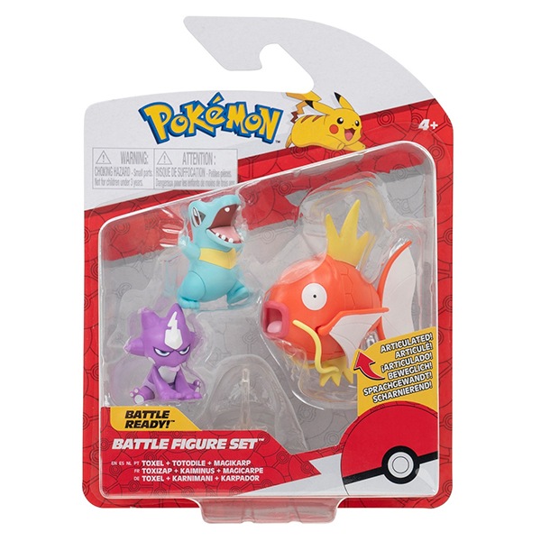Pokémon Pacote Teddiursa Totodile e Magikarp - Imagem 1