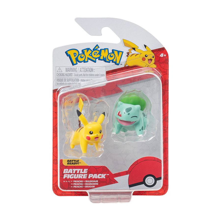 Pokémon Pack Doble Pikachu y Bulbasur - Imagen 1