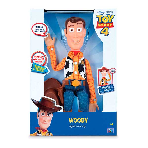Toy Story Figura Woody com Voz 40 cm - Imagem 1