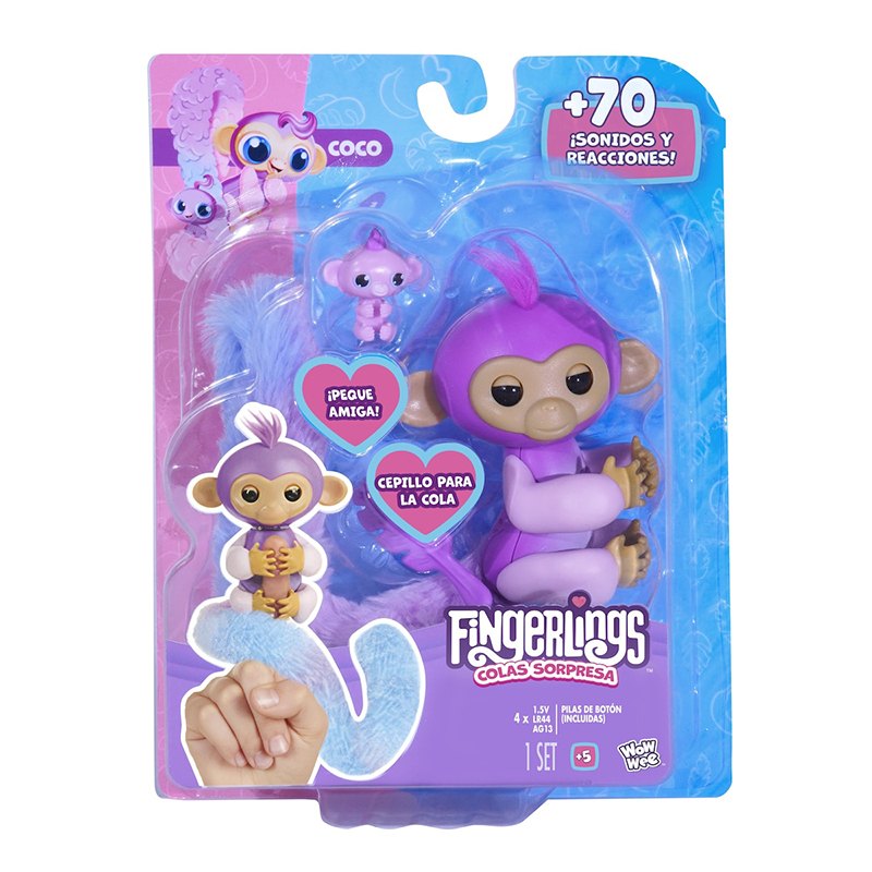 Fingerlings Colas Sorpresa - Mono Coco - Imagen 1