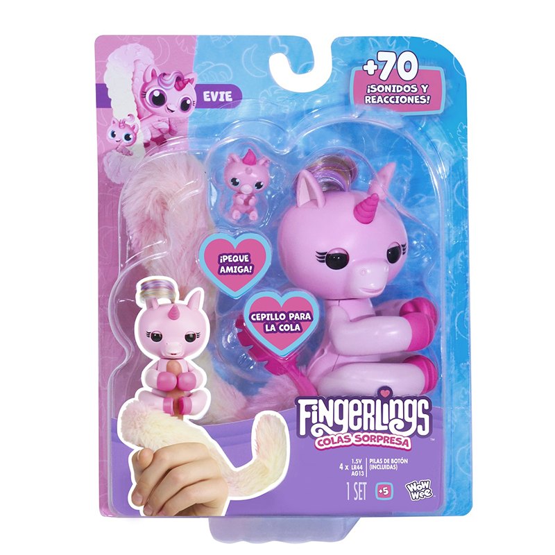 Fingerlings Colas Sorpresa - Unicorni Evie - Imagen 1