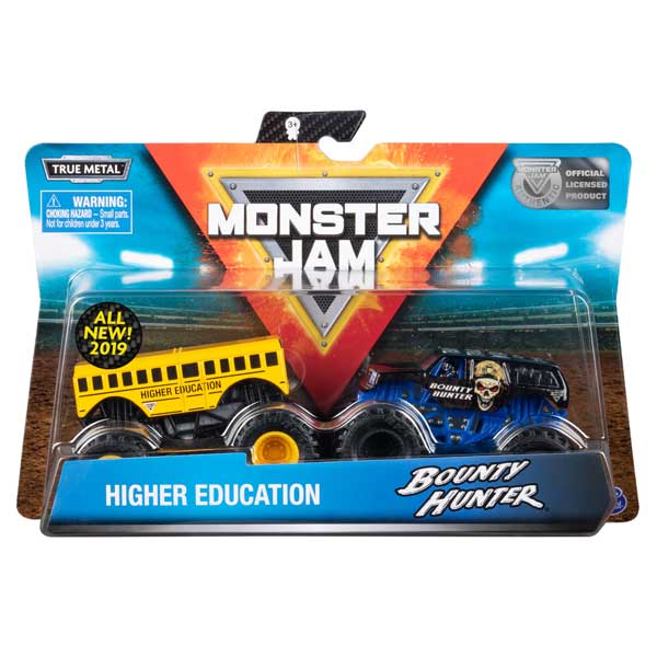 Monster Jam Higher Education e Bounty Hunter 1:64 - Imagem 1