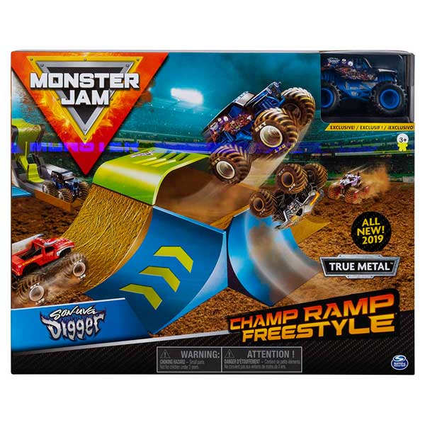 Monster Jam Playset Acrobacias Champ Ramp - Imagen 1