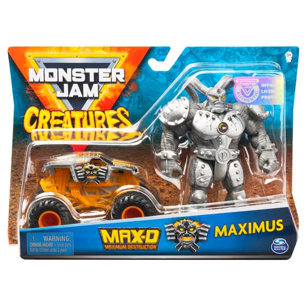 Monster Jam Creatures Max-D e Maximus 1:64 - Imagem 1