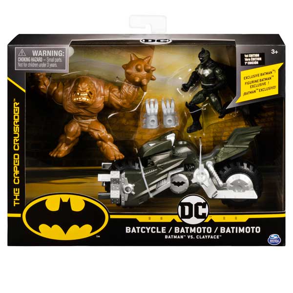 Batman Pack 2 Figuras com Batmoto 10 cm - Imagem 1